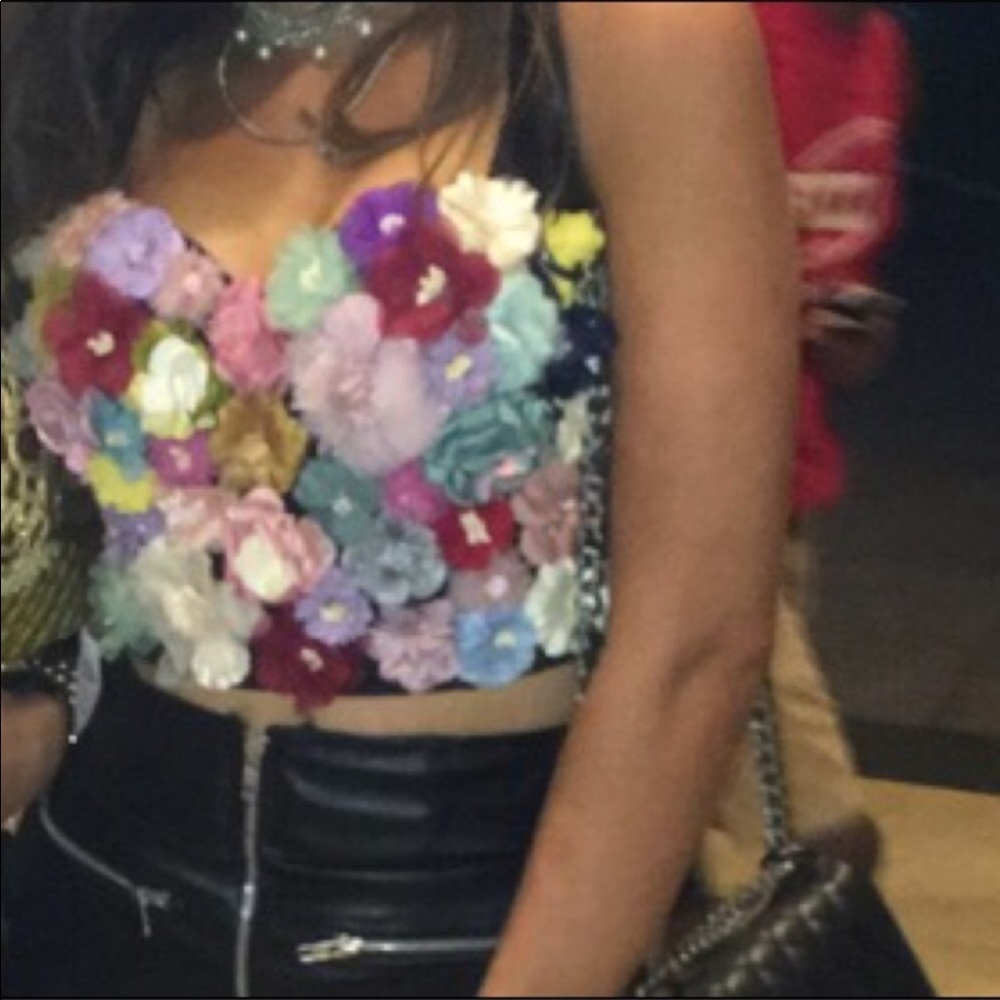 Blue flower corset size medium